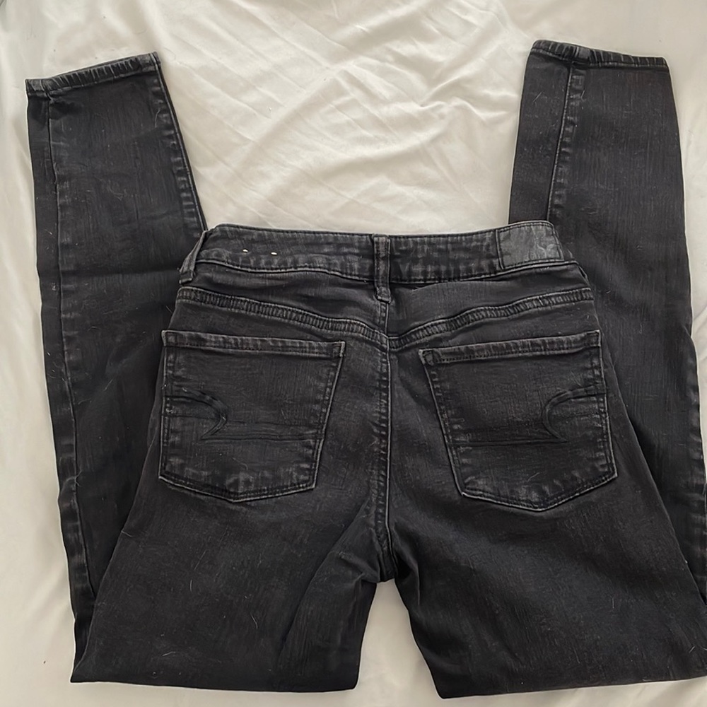 AE black skinny jeans